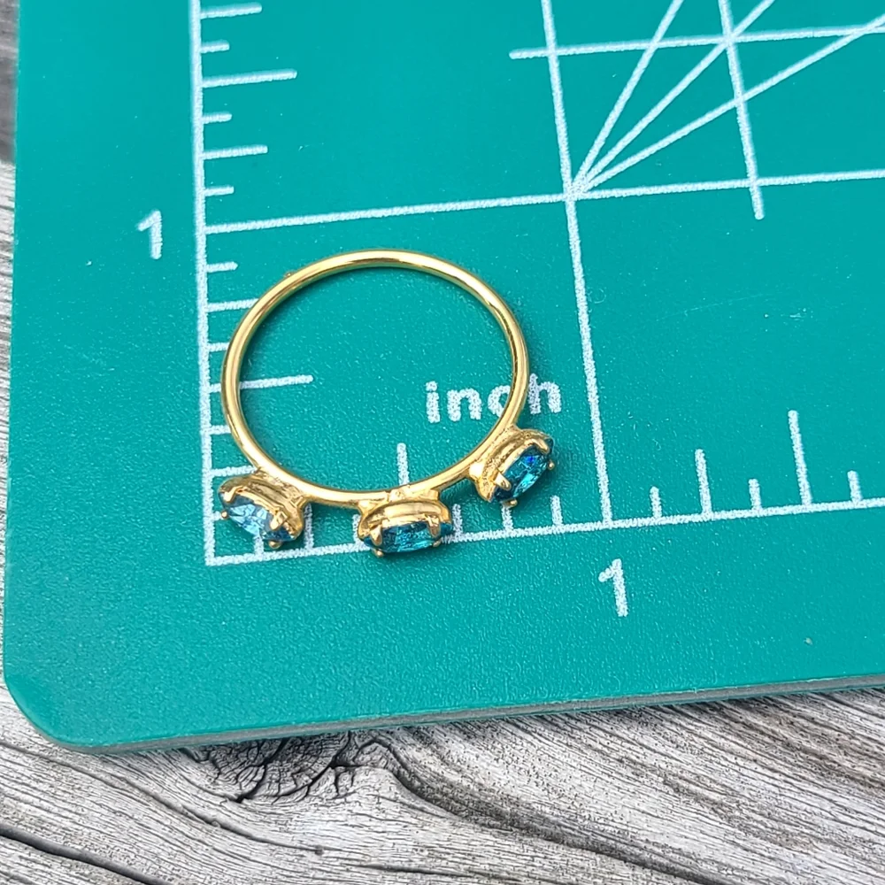 Size 7.5 ladies band for sale blue & gold